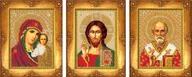 Набор для вышивания Три маленькие иконы (комплект) №103 РУССКАЯ ИСКУСНИЦА
