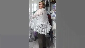 Накидки ажурные, изящные, под любую одежду 🔥 козий пух и шёлковая нить, очень легкие и нежные #мода