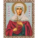 Вышивка бисером Святая Кристина, 12,5x16,3, Русская искусница