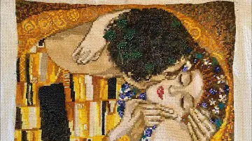 Поцелуй Климта Вышитая картина крестиком