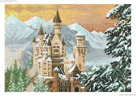 Замок (набор для вышивания крестом) Искусница прочие-0